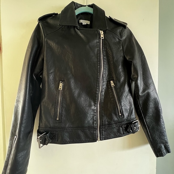 Top Shop Leather Jacket - Picture 2 of 4
